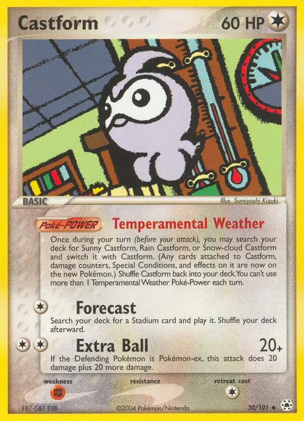 Castform — Hidden Legends 30 Pokémon card