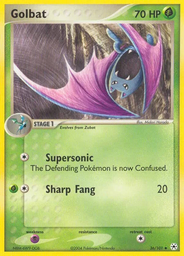 Golbat — Hidden Legends 36 Pokémon card
