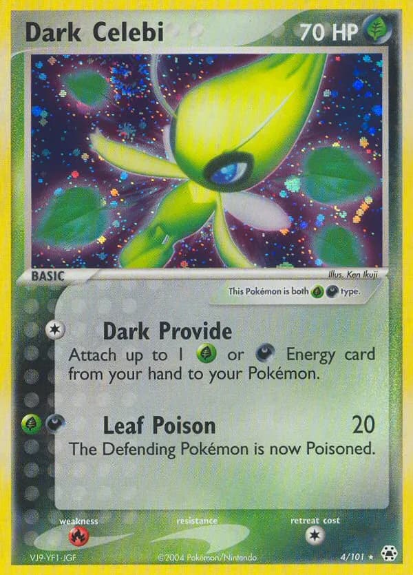 Dark Celebi — Hidden Legends 4 Pokémon card