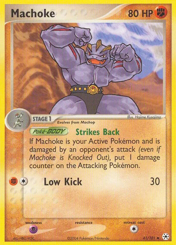 Machoke — Hidden Legends 41 Pokémon card