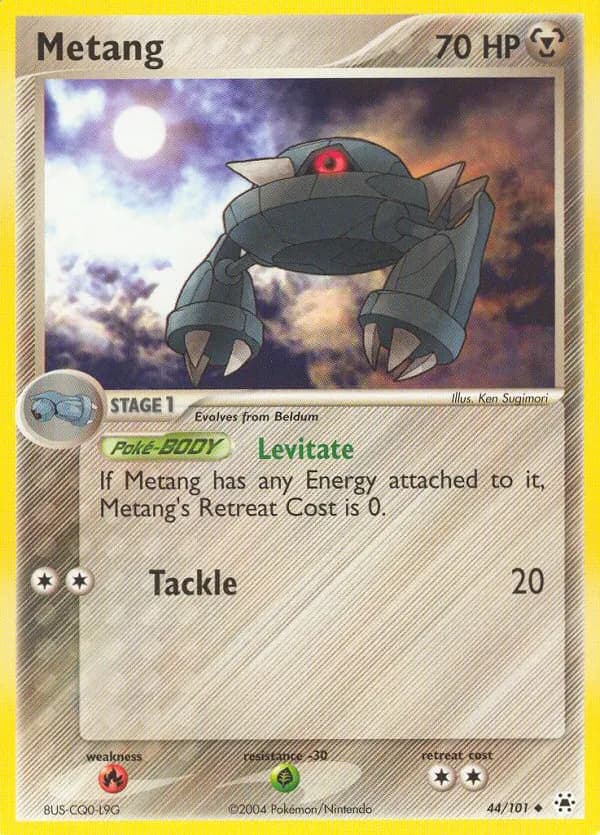 Metang — Hidden Legends 44 Pokémon card