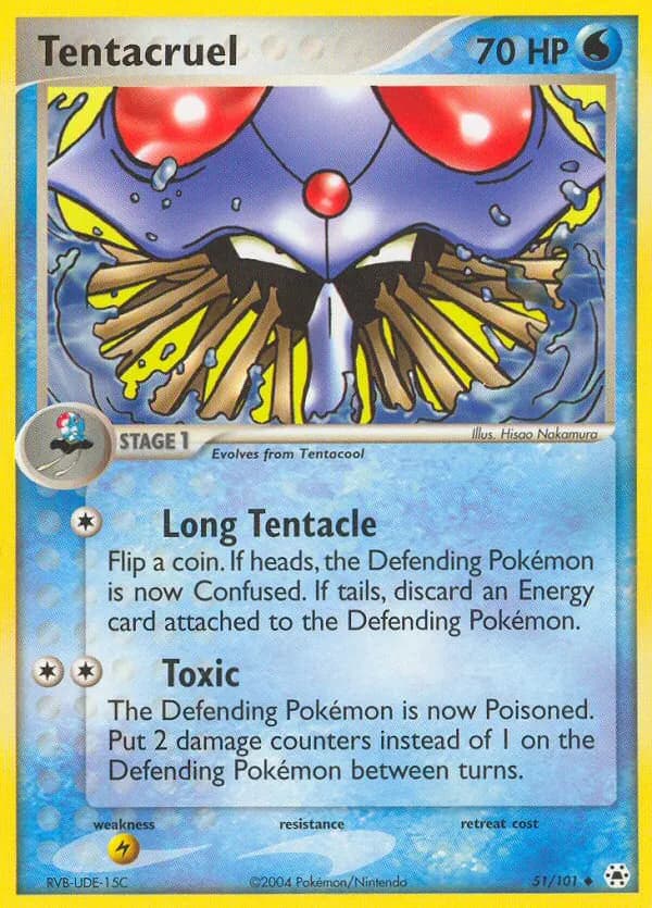Tentacruel — Hidden Legends 51 Pokémon card