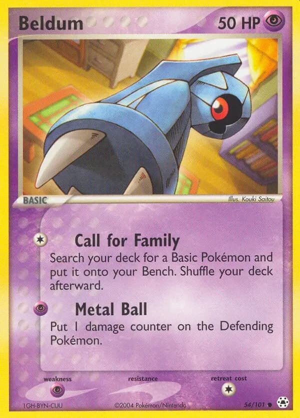 Beldum — Hidden Legends 54 Pokémon card