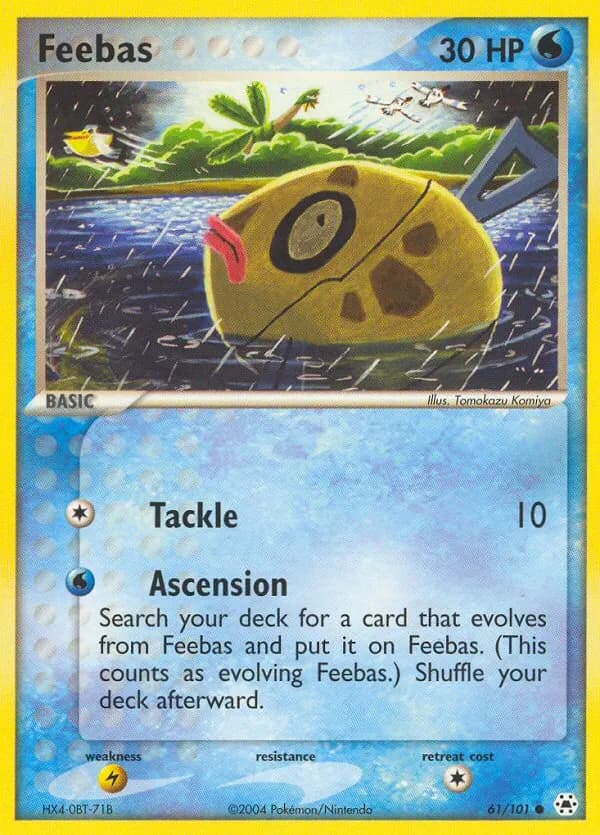 Feebas — Hidden Legends 61 Pokémon card