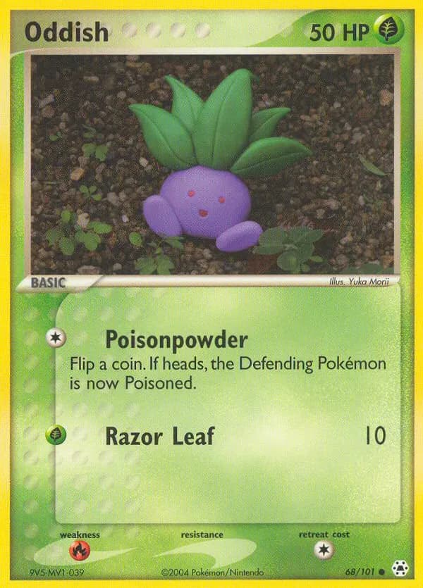Oddish — Hidden Legends 68 Pokémon card