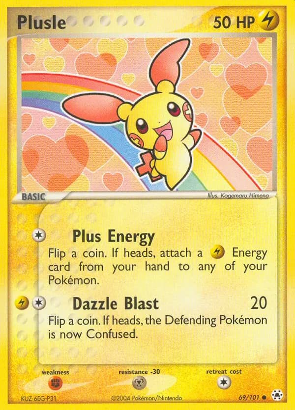 Plusle — Hidden Legends 69 Pokémon card