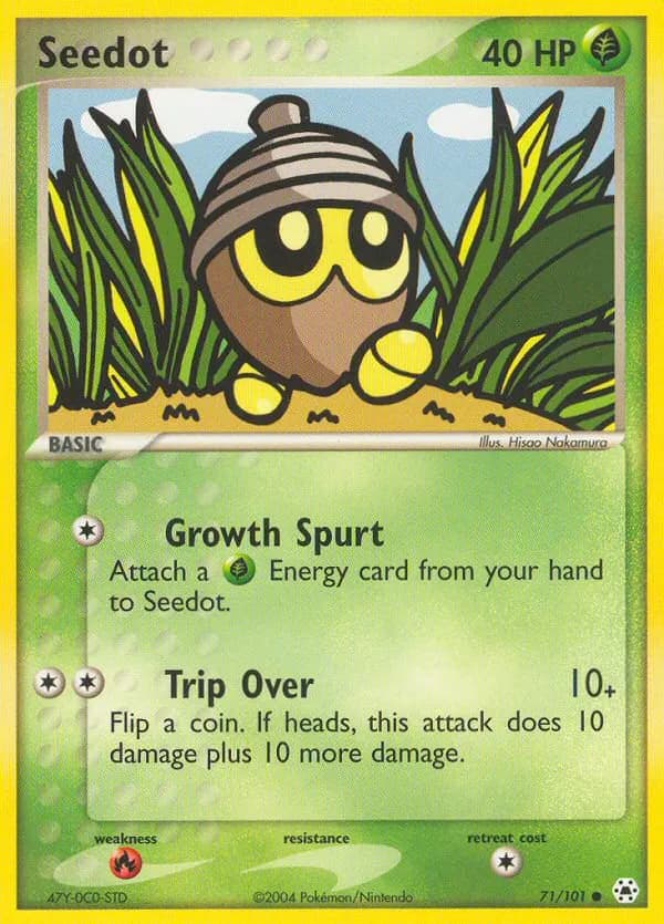 Seedot — Hidden Legends 71 Pokémon card