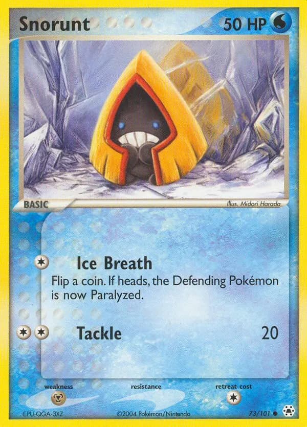Snorunt — Hidden Legends 73 Pokémon card