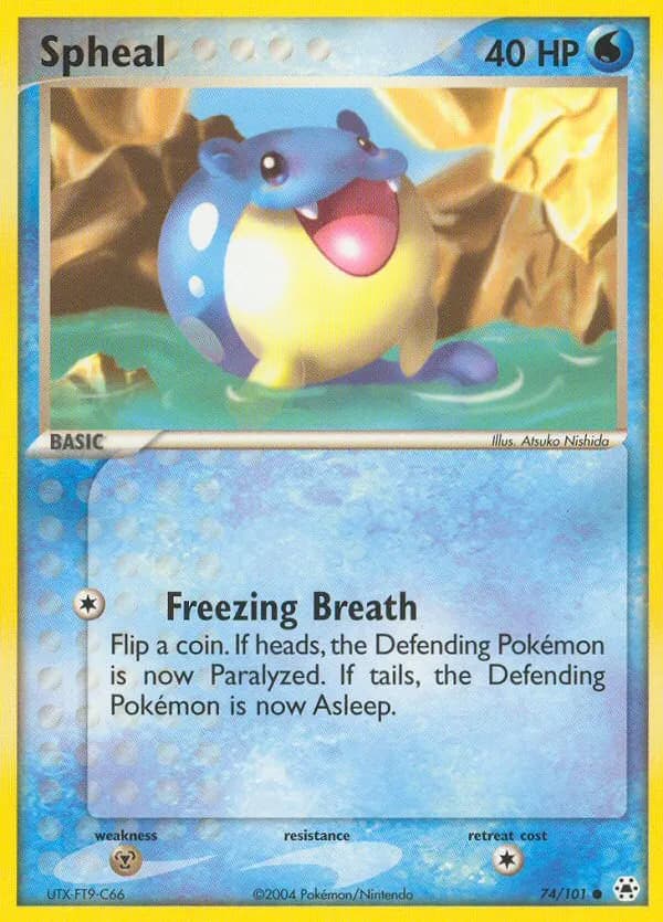 Spheal — Hidden Legends 74 Pokémon card