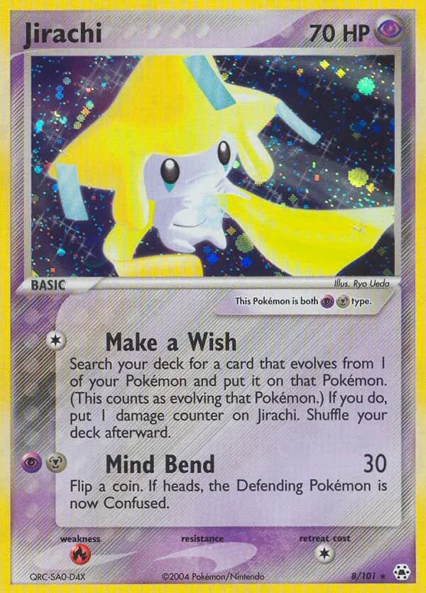 Jirachi — Hidden Legends 8 Pokémon card
