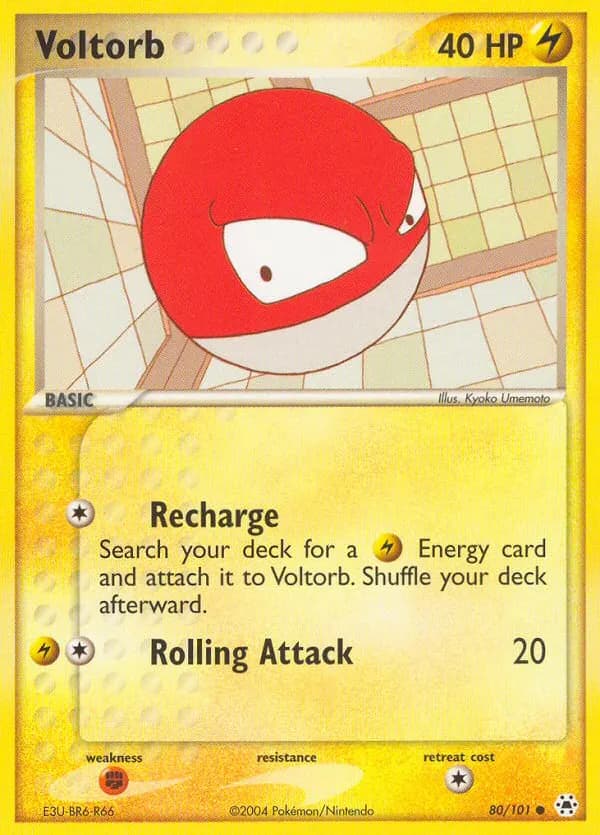 Voltorb — Hidden Legends 80 Pokémon card