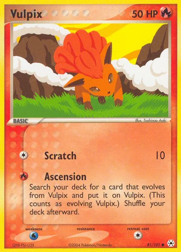 Vulpix — Hidden Legends 81 Pokémon card