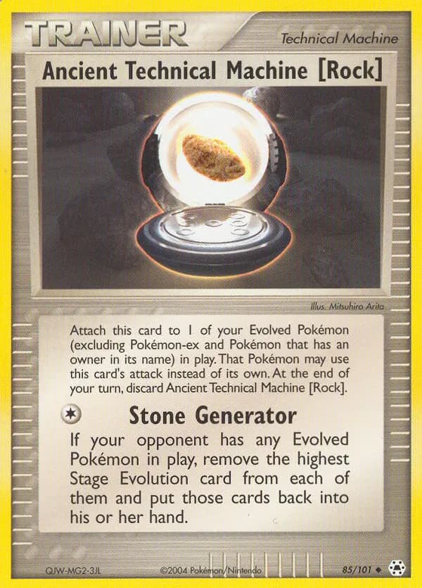 Ancient Technical Machine [Rock] — Hidden Legends 85 Pokémon card