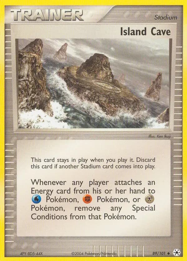 Island Cave — Hidden Legends 89 Pokémon card