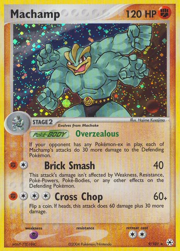 Machamp — Hidden Legends 9 Pokémon card