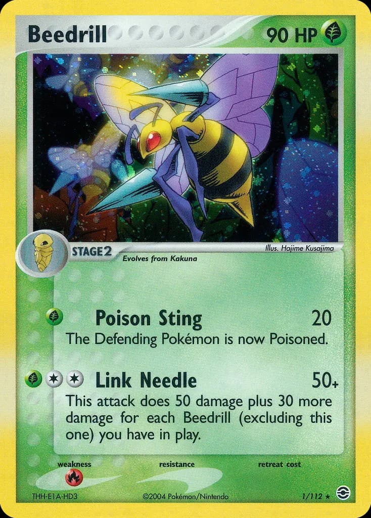 Beedrill — FireRed & LeafGreen 1 Pokémon card