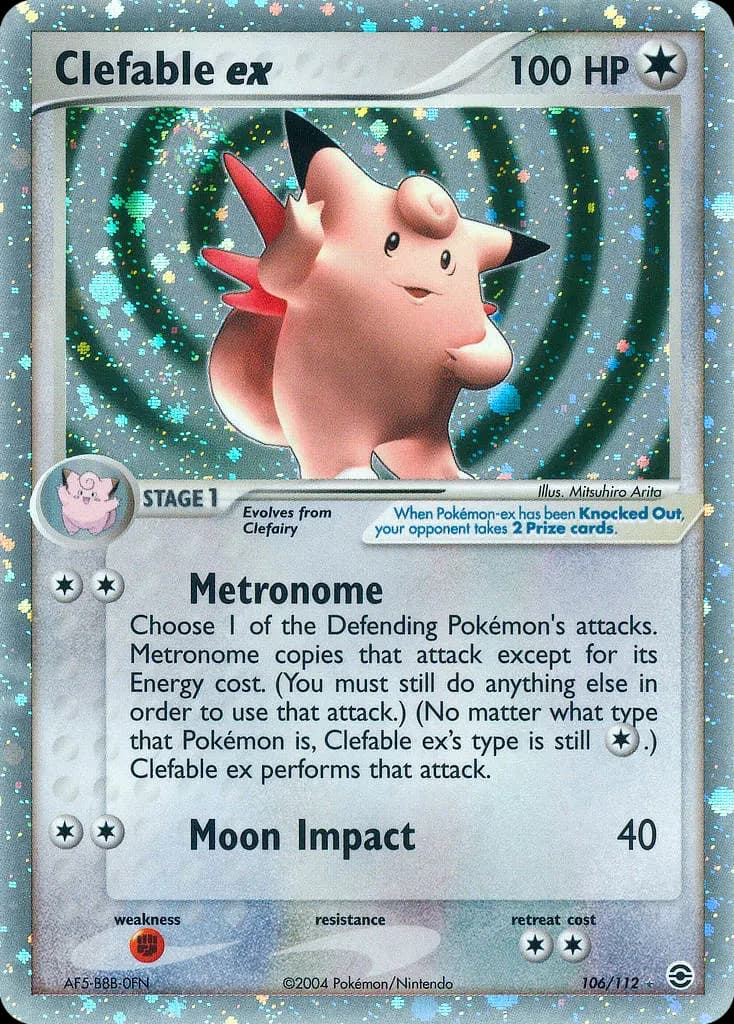 Clefable ex — FireRed & LeafGreen 106 Pokémon card