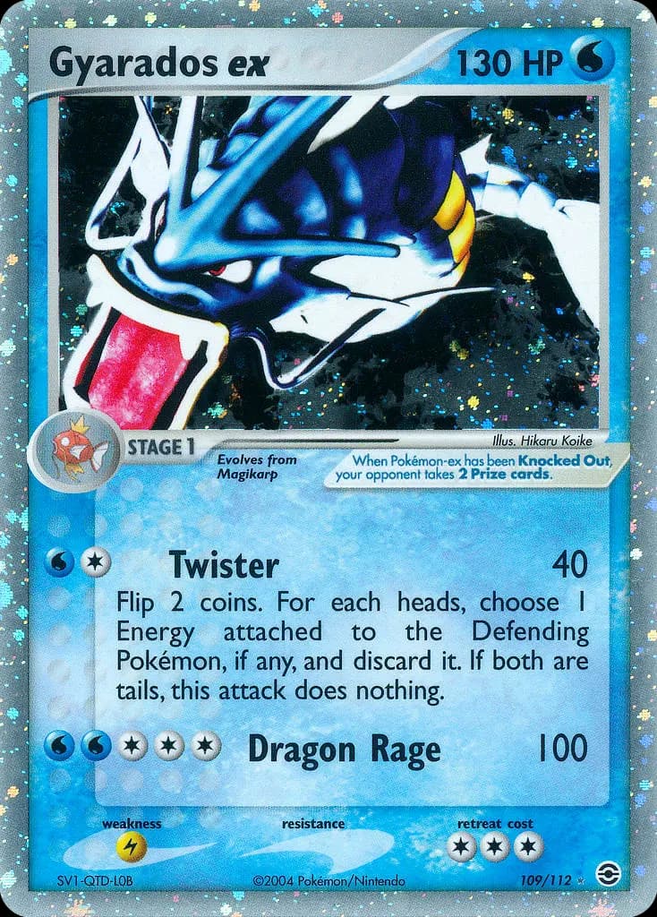 Garados-ex — EX Feuerrot & Blattgrün 109 German Pokémon card