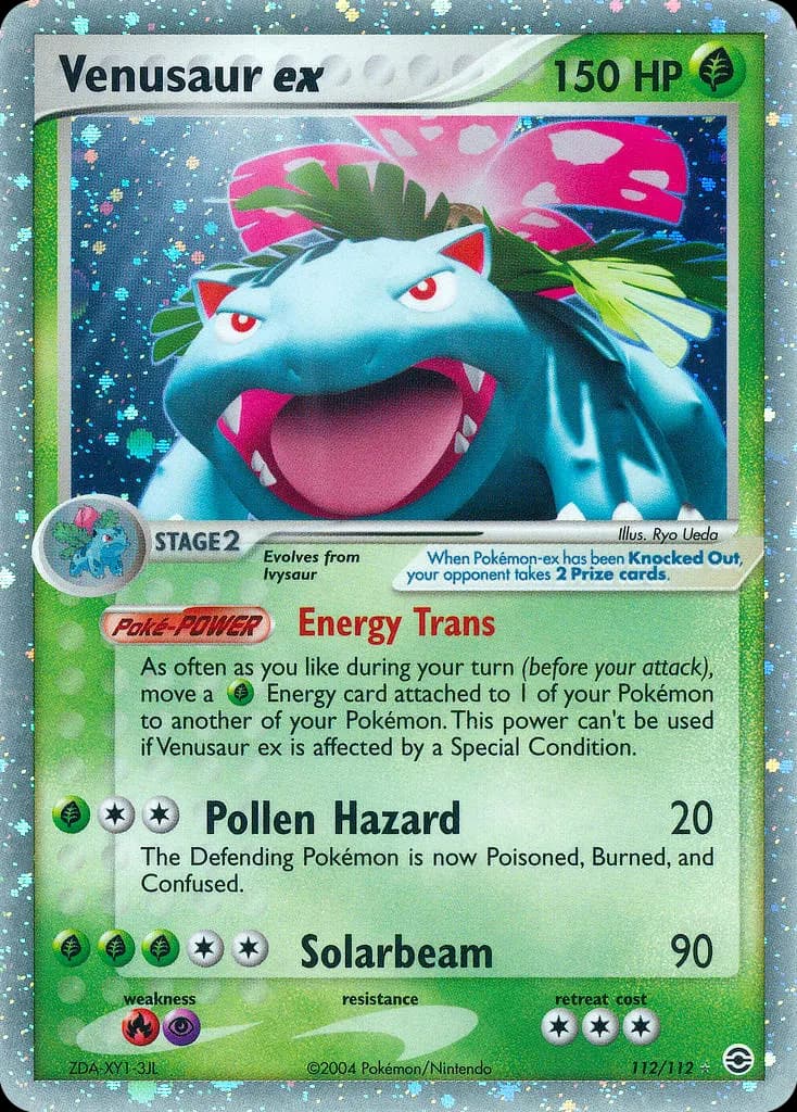 Venusaur ex — FireRed & LeafGreen 112 Pokémon card