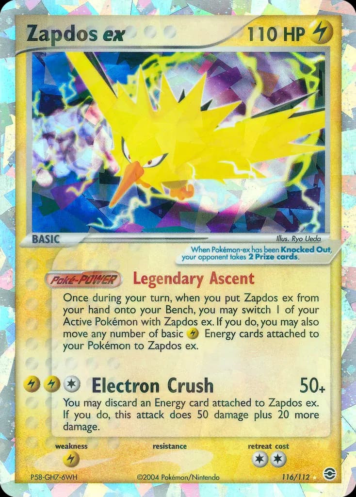 Zapdos-ex — EX Feuerrot & Blattgrün 116 German Pokémon card