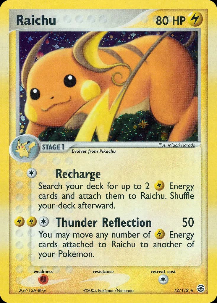 Raichu — EX Feuerrot & Blattgrün 12 German Pokémon card