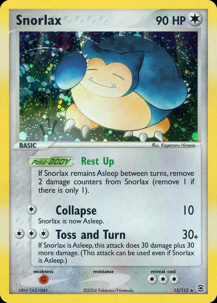 Relaxo — EX Feuerrot & Blattgrün 15 German Pokémon card