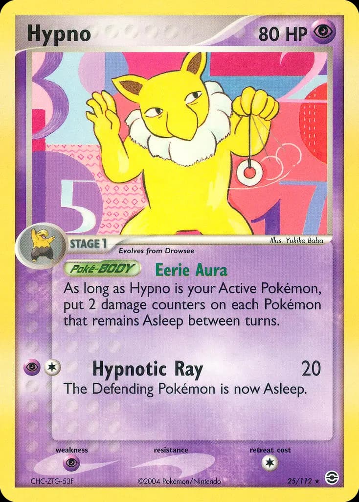 Hypno — EX Feuerrot & Blattgrün 25 German Pokémon card
