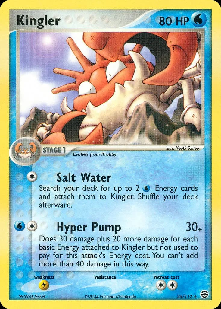 Kingler — EX Feuerrot & Blattgrün 26 German Pokémon card