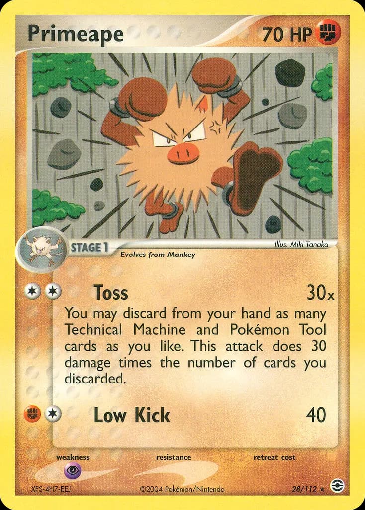 Primeape — FireRed & LeafGreen 28 Pokémon card