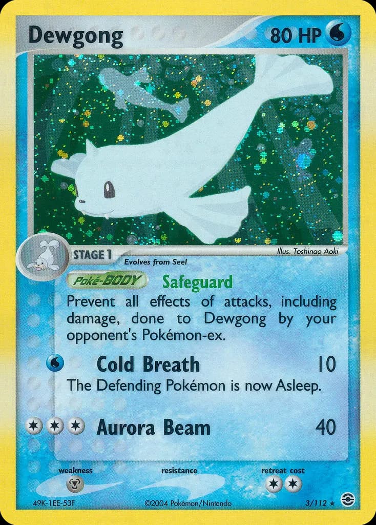 Dewgong — FireRed & LeafGreen 3 Pokémon card