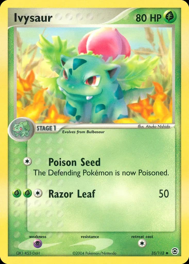 Ivysaur — FireRed & LeafGreen 35 Pokémon card