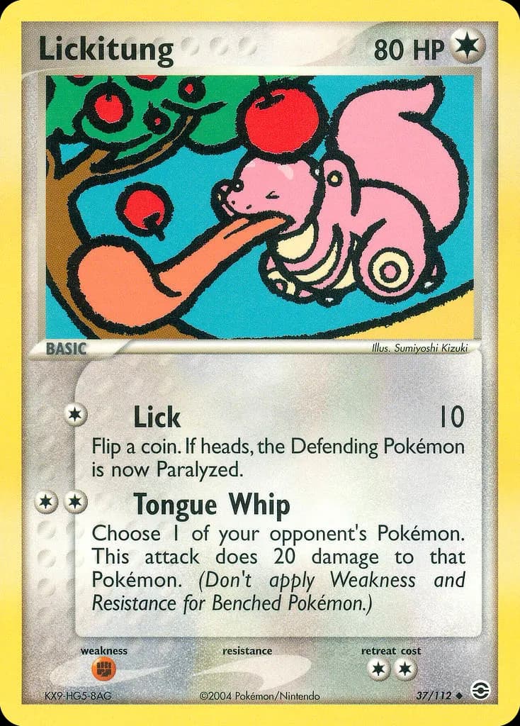 Schlurp — EX Feuerrot & Blattgrün 37 German Pokémon card