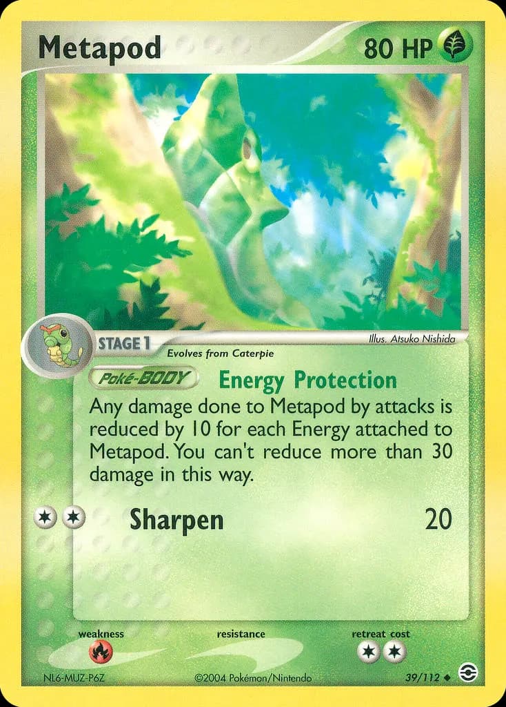 Metapod — FireRed & LeafGreen 39 Pokémon card