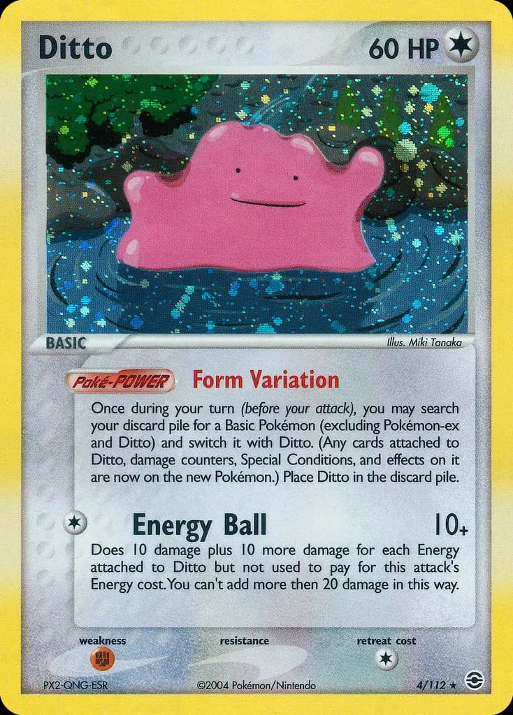 Ditto — FireRed & LeafGreen 4 Pokémon card