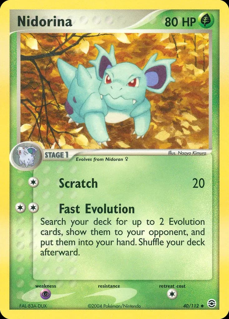 Nidorina — EX Feuerrot & Blattgrün 40 German Pokémon card