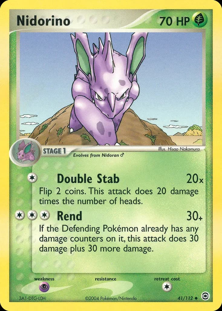 Nidorino — EX Feuerrot & Blattgrün 41 German Pokémon card
