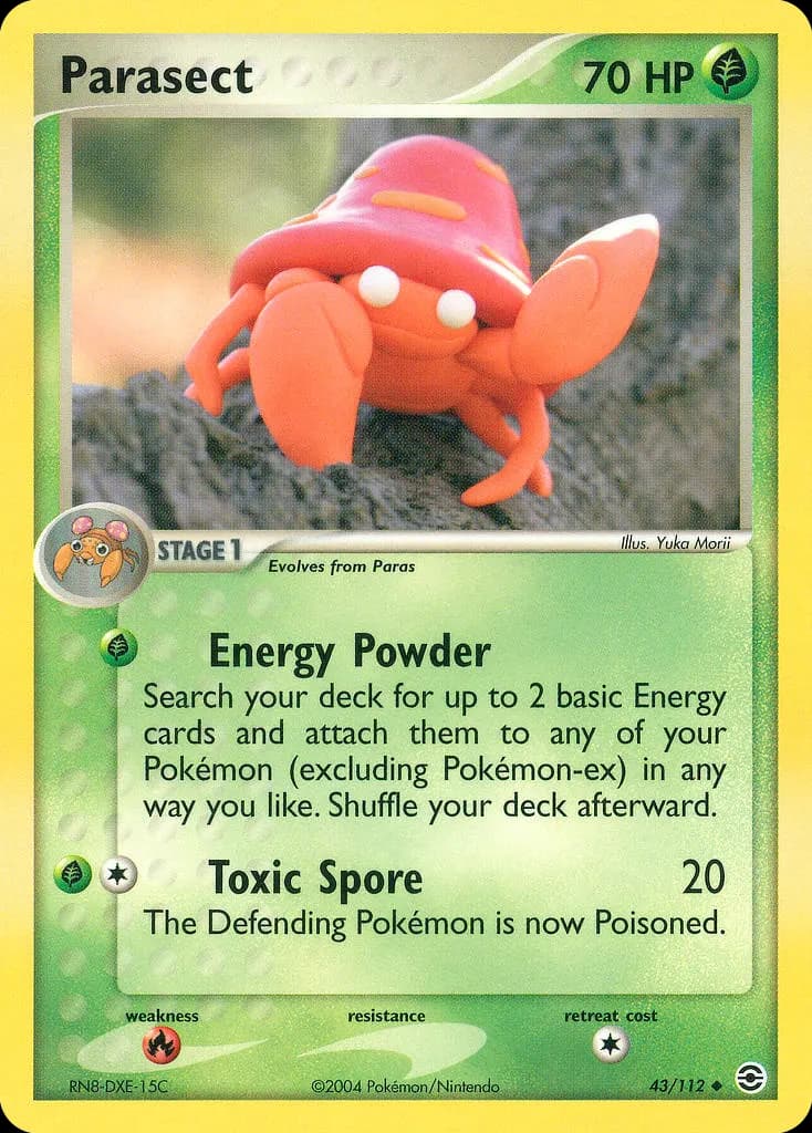 Parasek — EX Feuerrot & Blattgrün 43 German Pokémon card
