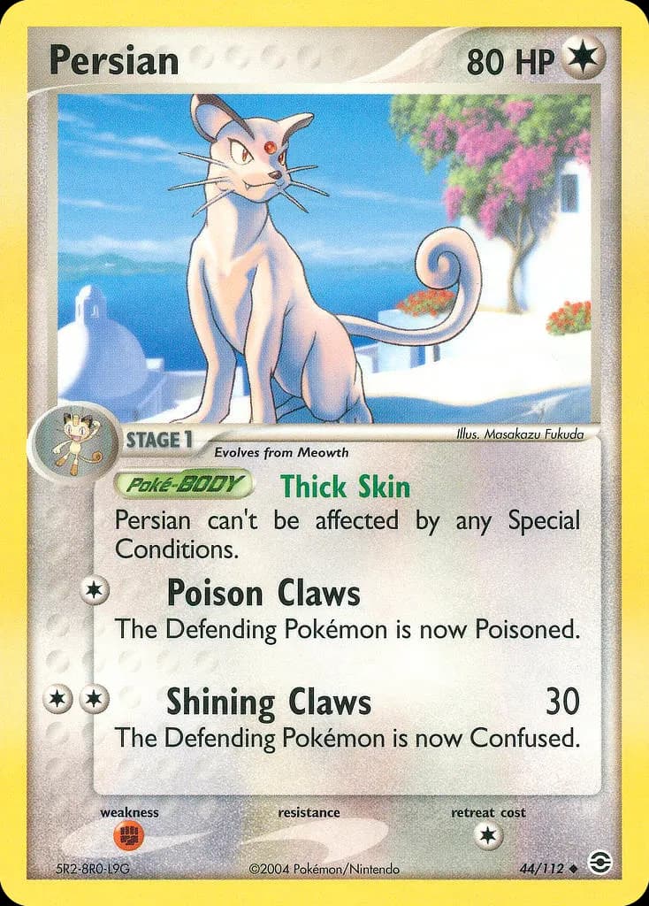 Persian — FireRed & LeafGreen 44 Pokémon card
