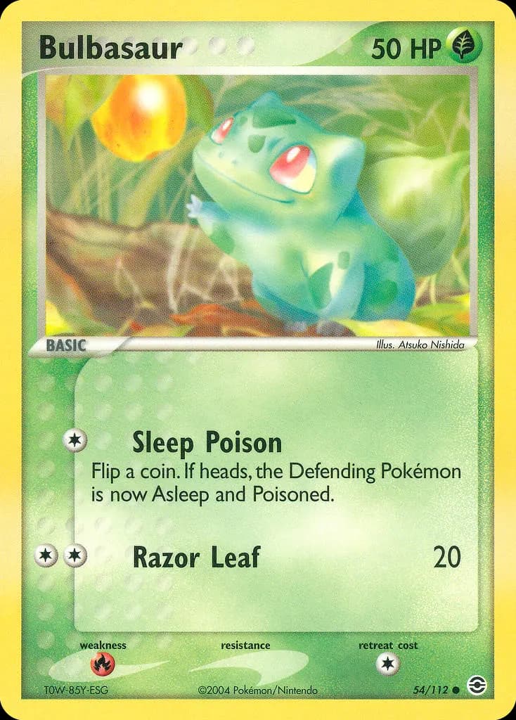 Bulbasaur — FireRed & LeafGreen 54 Pokémon card