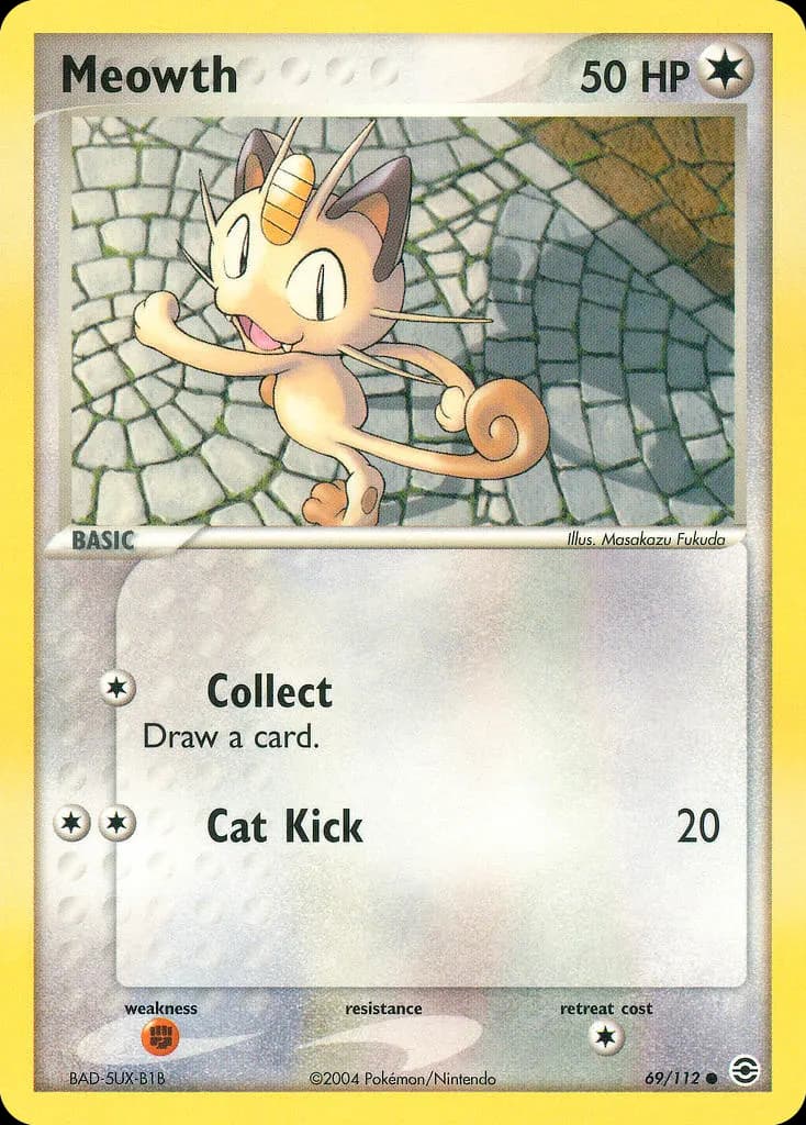 Meowth — FireRed & LeafGreen 69 Pokémon card