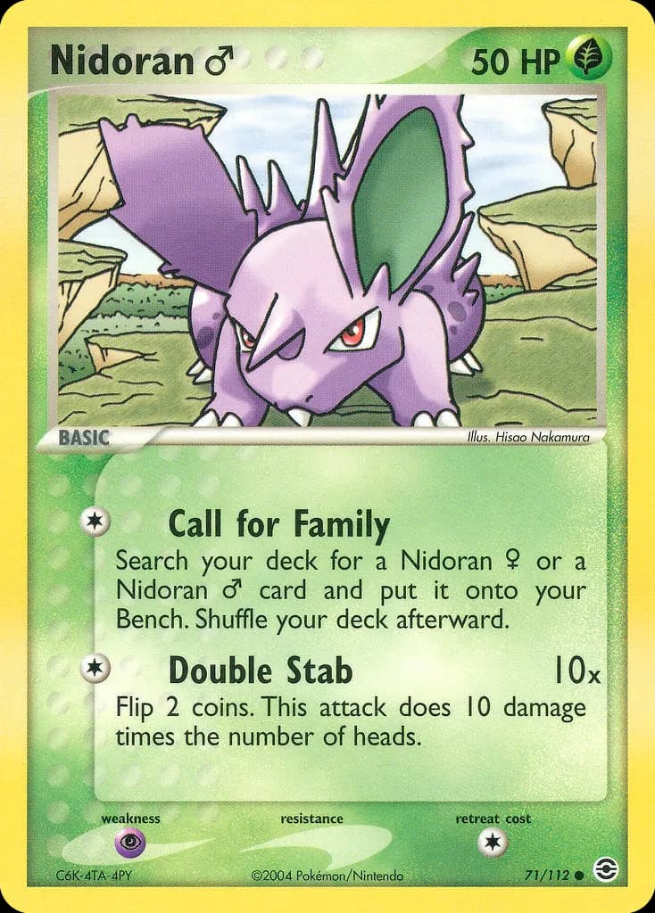 Nidoran ♂ — FireRed & LeafGreen 71 Pokémon card