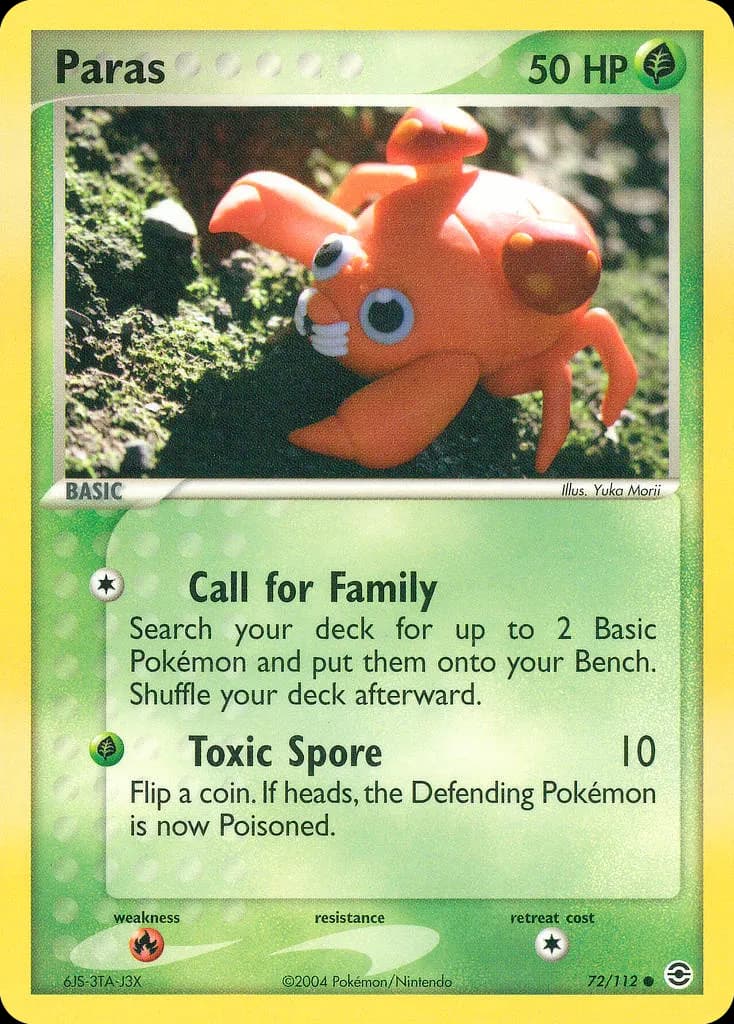 Paras — EX Feuerrot & Blattgrün 72 German Pokémon card