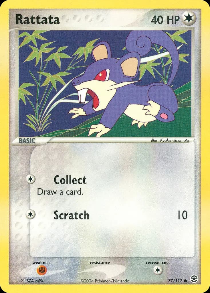 Rattfratz — EX Feuerrot & Blattgrün 77 German Pokémon card