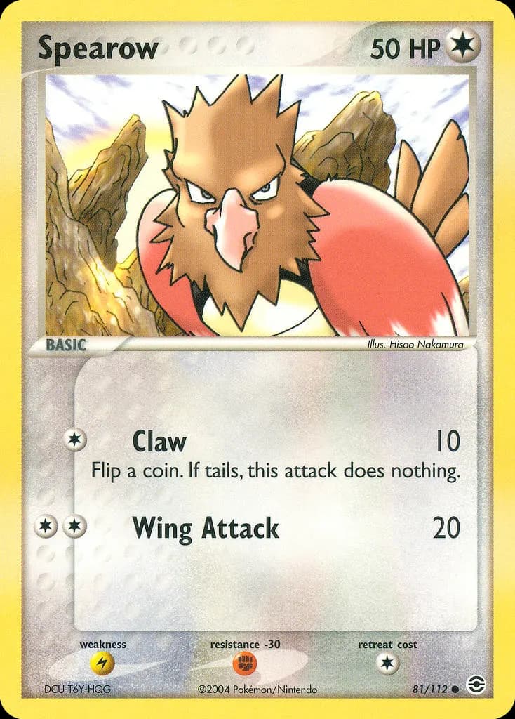 Spearow — FireRed & LeafGreen 81 Pokémon card