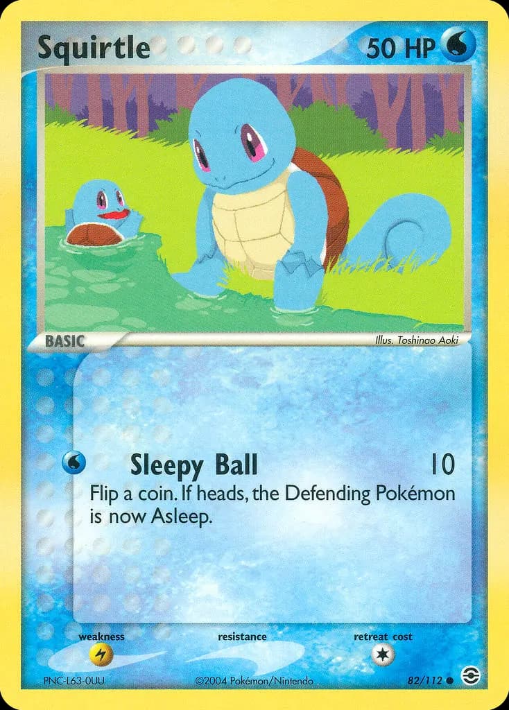 Schiggy — EX Feuerrot & Blattgrün 82 German Pokémon card