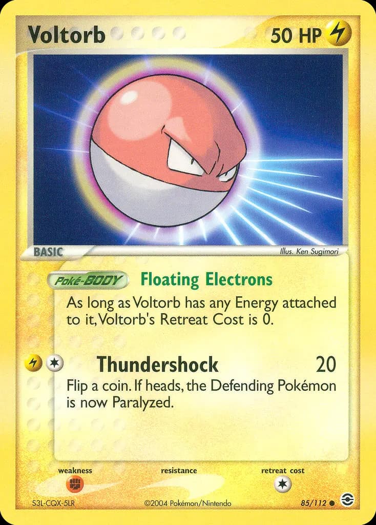 Voltorb — FireRed & LeafGreen 85 Pokémon card