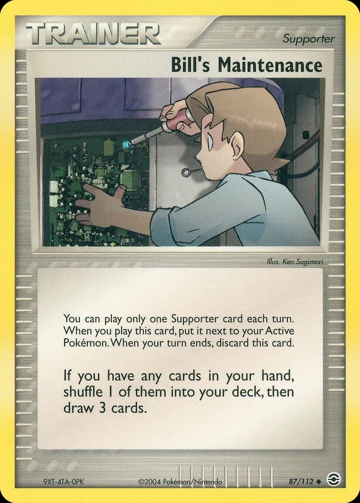 Bill's Maintenance — FireRed & LeafGreen 87 Pokémon card