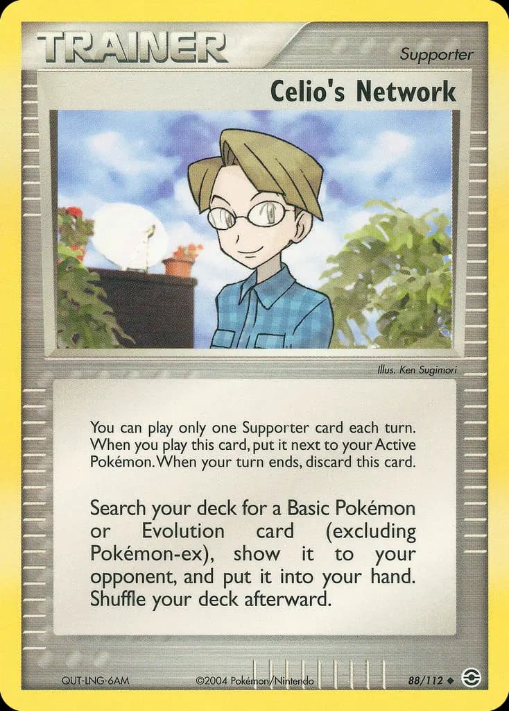 Celios Netzwerk — EX Feuerrot & Blattgrün 88 German Pokémon card