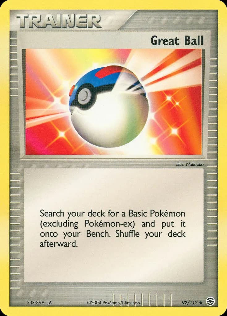 Great Ball — FireRed & LeafGreen 92 Pokémon card