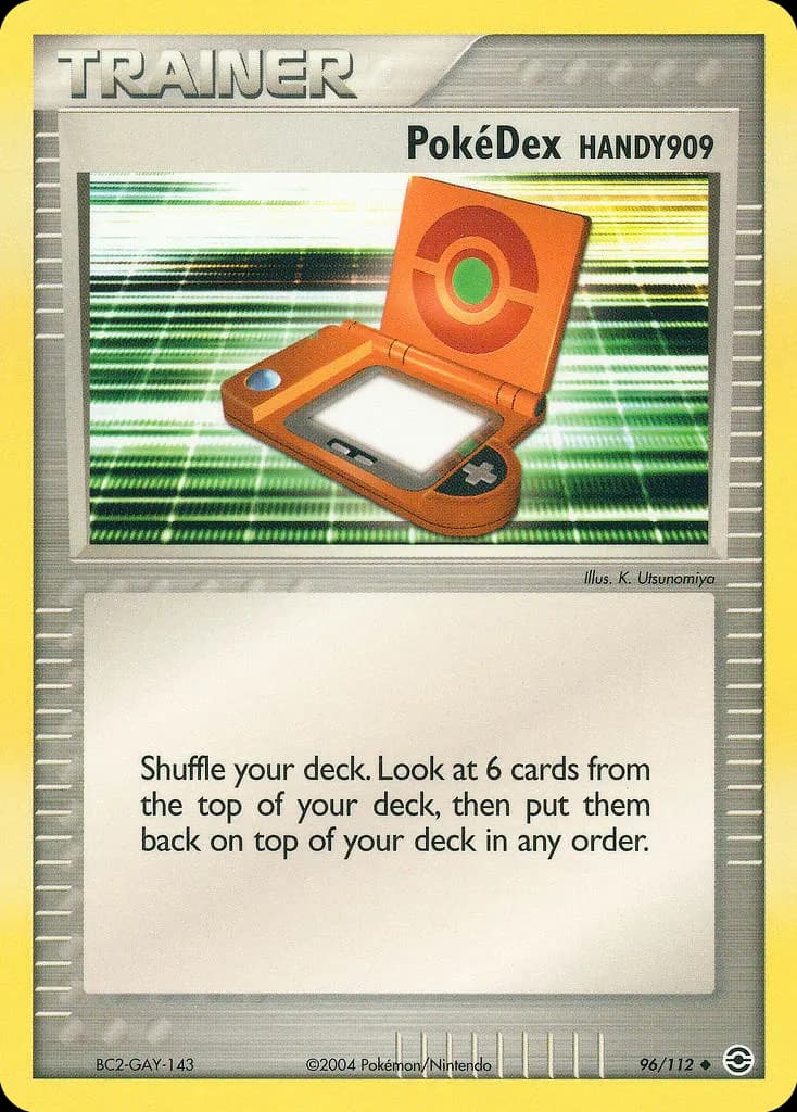 PokéDex HANDY909 — FireRed & LeafGreen 96 Pokémon card